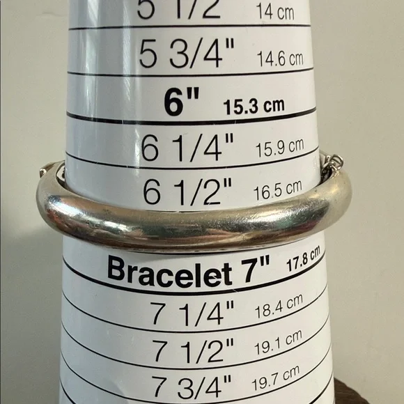 Ornate Filigree Marcasite Rose, Flower Hinged Bracelet - 925, Sterling Silver - Picture 7 of 7